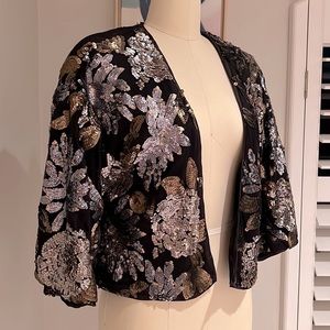 Sequin Floral Bollero | size Medium